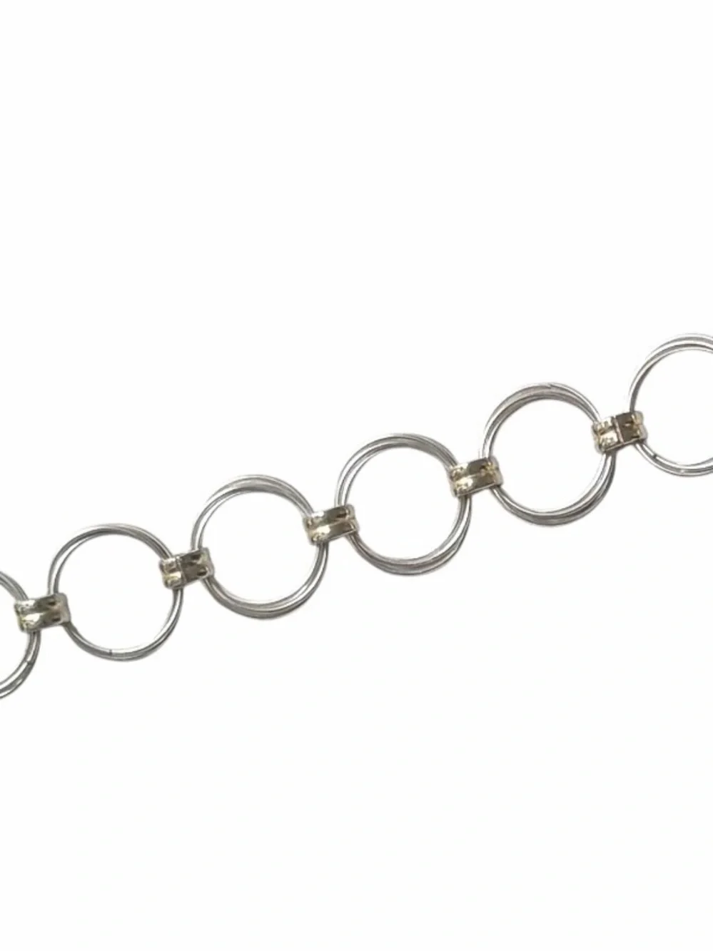 Best Silver and Gold Multi Circle Link Bracelet